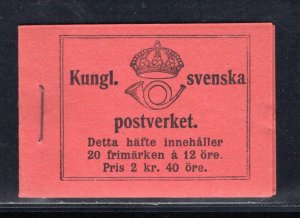 SWEDEN SC# 81a COMP BKLT FVF/MOG