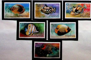 PHILIPPINES Sc 1379-84 NH ISSUE OF 1978 - SEA LIFE