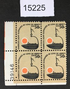 MOMEN: US STAMPS # 1609 MINT OG NH PLATE BLOCK LOT #15225