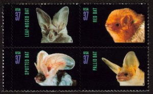 MALACK 3661 - 64,   37c American Bats,  Se - tenant-..MORE.. n8760