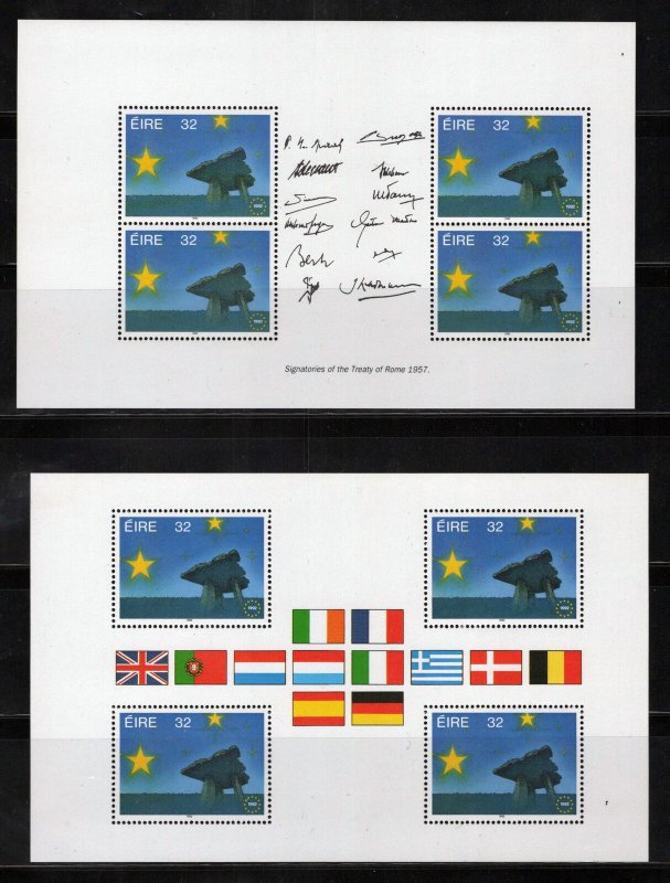 ZAYIX Ireland 876a-b MNH 4 Formats European Market Flags Government 092222SM76 