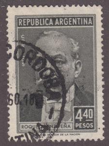 Argentina 663 Roque Saenz Pena 1957