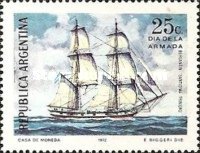 Argentina 1972 Navy Day Military Ship Transport Navigation Stamp MNH