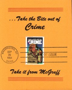 #2102 McGruff the Crime Dog Reid Maxi FDC