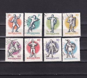 SA02 Hungary 1959 The 24th World Fencing Championships used stamps