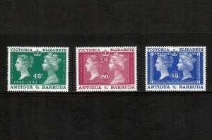 Antigua 1990 - Penny Black Postal History - Set of 3 Stamps Scott #1305-7 - MNH