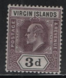 VIRGIN ISLANDS, 33, HINGED, 1904, Edward VII