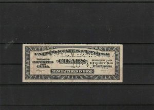 united states revenue cigars stamp  ref 12317