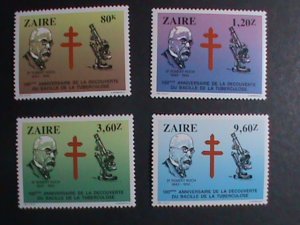 ZAIRE-1983-SC#1111-4- TB BACILLUS CENTENARY- MNH-VF- WE SHIP TO WORLD WIDE