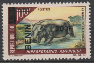 Benin 2008/2009 Mi. 1499 Hippopotamus Amphibius Wildlife Hippotamus Overloaded MNH**-