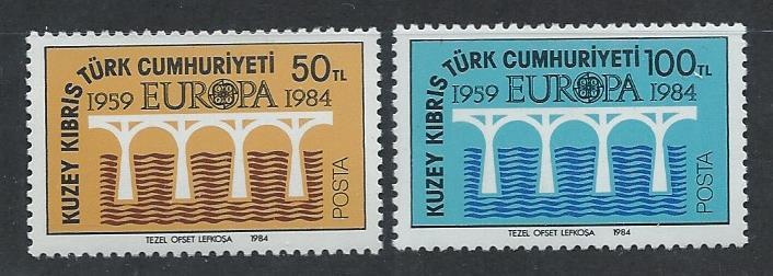 TURKISH REPUBLIC OF NORTHERN CYPRUS SC# 142-3 VF LH 1984