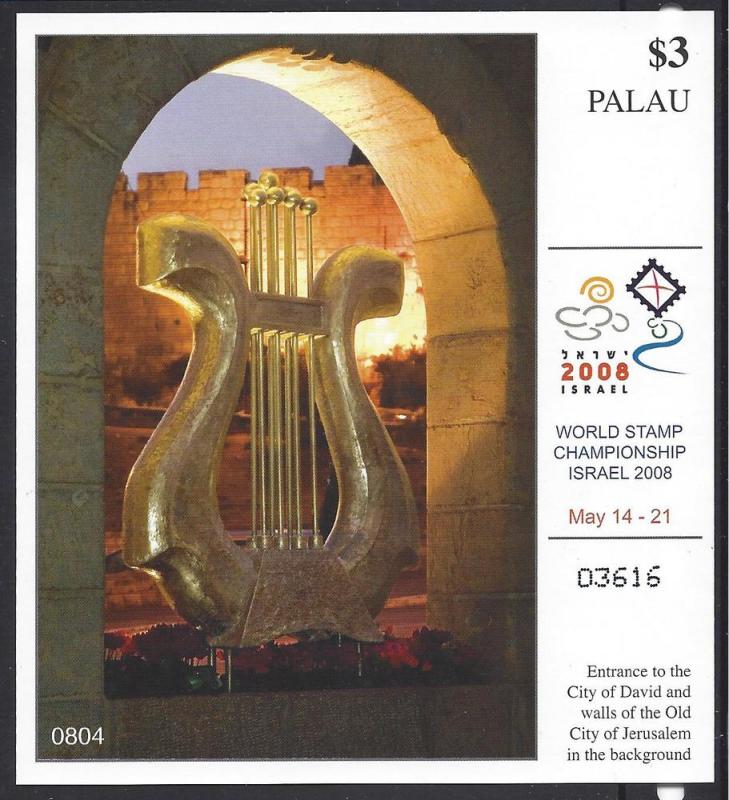 Palau, 935, World Stamp Championships 2008 S/S(1),**MNH**