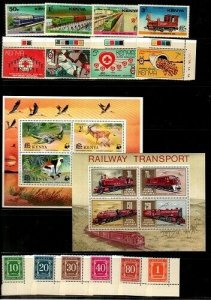 Kenya - small collection of NH sets and S/S (Catalog Value $45.90)