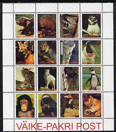 RUSSIA LOCAL SHEET WILDLIFE WILDCATS BIRDS