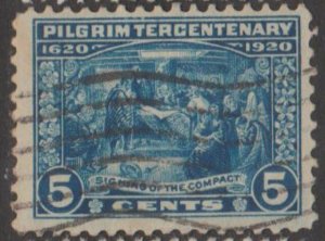 U.S. Scott #550 Pilgrim Stamp - Used Single