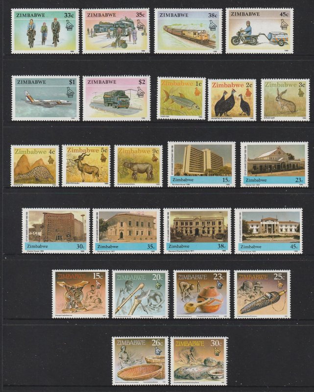 Zimbabwe x 8 MNH sets