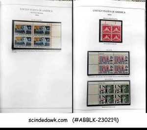 UNITED STATES 1957-1976 AIR POST STAMPS BLK OF 4 MNH IN A FOLDER