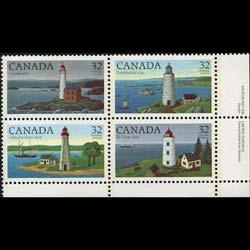 CANADA 1984 - Scott# 1035a Lighthouses Set of 4 NH