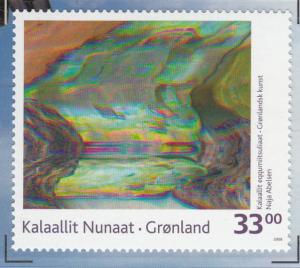 Greenland MNH 2009 Scott #547 33k Gletscher by Naja Abelsen