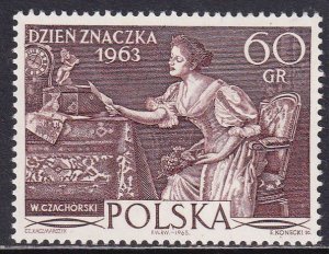 Poland 1963 Sc 1174 Wladyslaw Czachorski Art Love Letter Stamp MNH