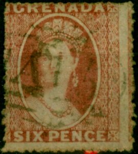 Grenada 1861 6d Rose SG3 Fine Used (3)