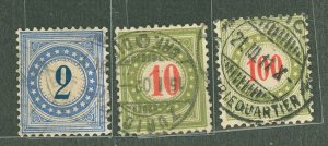 Switzerland #J2,J24,J27 Used Multiple