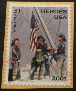 US Used #B2 Single On Paper Heroes of 2001 Fire Fighters