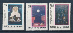 [116239] El Salvador 1984 Art paintings Set without OVP MNH