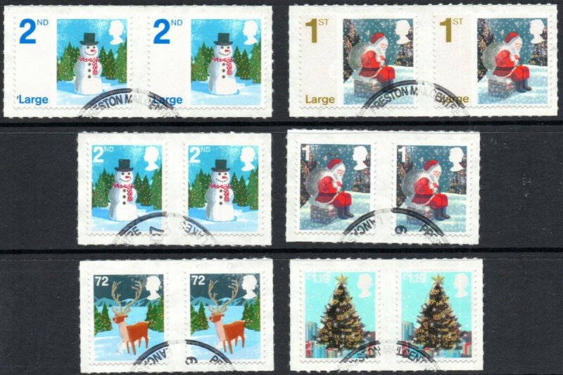 2006 Sg 2678/2683 Christmas Fine Used Set of 6 on pieces