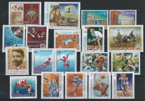 Wholesale Lot. Yugoslavia \A\  1990//1992 11 sets  (NH)