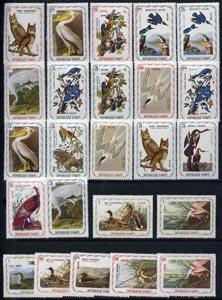 Haiti 1975-78 John Audubon Birds 'Air Mail' set of 24 val...