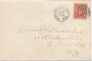 1928 Stanbridge East, Canada to Long Island NY solo 1c Confederation ... (56762)