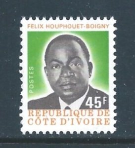 Ivory Coast #417 NH 45fr Pres. Boigny Defin. - Coil Single