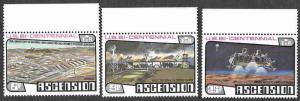 Ascension SC 215-217 - US Bi-Centennial Celebration - MNH - 1976
