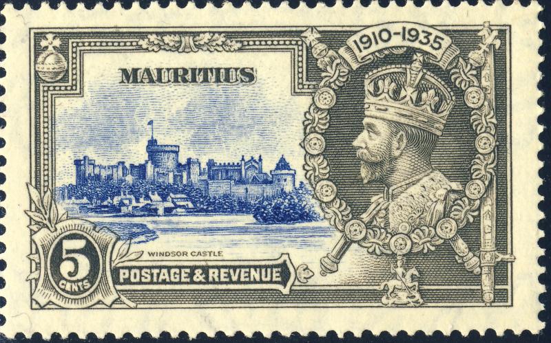 MAURITIUS - 1935 - SG 245 5C KGV Silver Jubilee - MINT* (a)