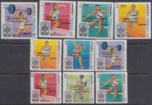 FUJEIRA Michel # 292-301 CPL MNH SET of 10 - 1968 SUMMER OLYMPICS in MEXICO