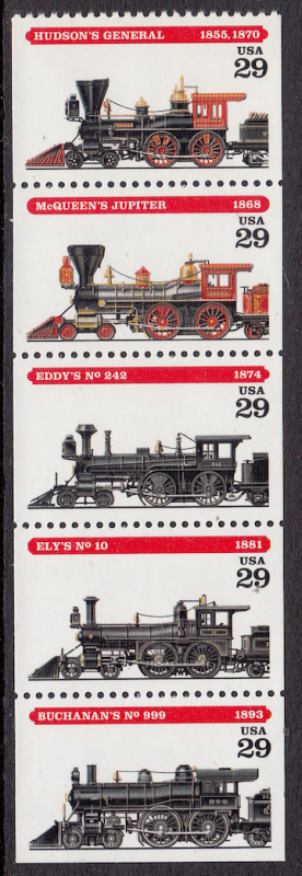 United States #2847 Trains, Locomotives, Please see description.