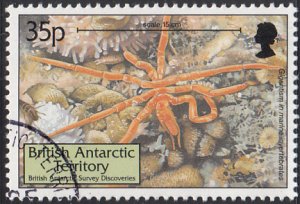 British Antarctic Territory 1999 used Sc #282 35p Gigantism in marine inverte...