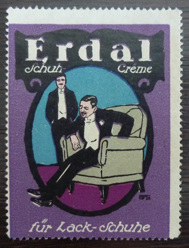 POSTER STAMP - ERDAL - REKLAMEMARKE! germany schuh shoe fashion J9