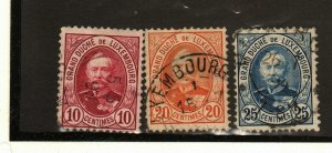 Luxembourg #60, 62-3 used