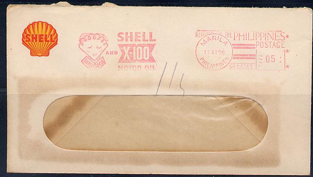 Philippines metermail 1955-1111 cc Shell Motor Oil