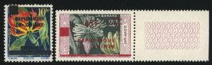 GUINEA Sc 168-69 VF/MNH* -1959 FWA stamps ovptd - * See description