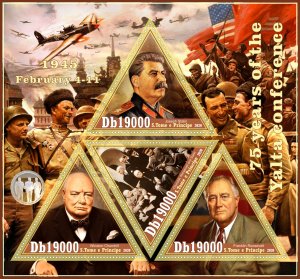 Stamps. Famous people. Yalta Conference 2020 year 1+1 sheets perforated