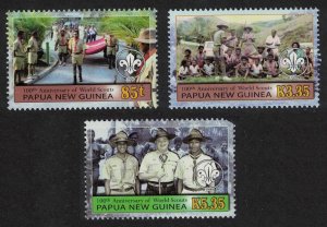 Papua NG Centenary of Scouting 3v Def 2007 MNH SG#1166-1168