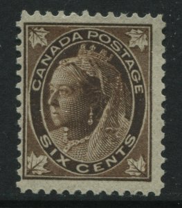 Canada QV 1897 6 cents Leaf unmounted mint NH 