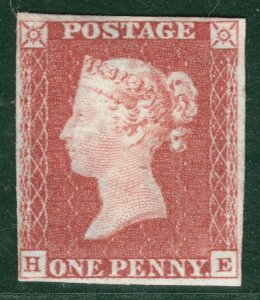 GB QV 1841 PENNY RED SG.8 1d Red-Brown Plate 47 (HE) Mint XLMM Cat £600+ BRRED35