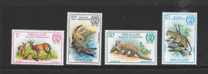 SWAZILAND #370-3 WILDLIFE CONERVATION MNH