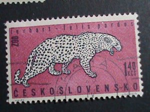 CZECHOSLOVAKIA STAMP- WORLD WILD  ANIMALS CTO NH STAMPS SET VERY FINE