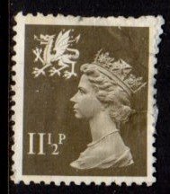 Great Britain - Wales - #WMMH16 Machin Queen Elizabeth - Used