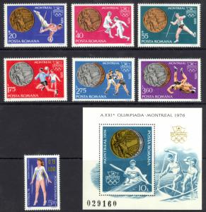 Romania Sc# 2650-2657 MNH 1976 Olympics